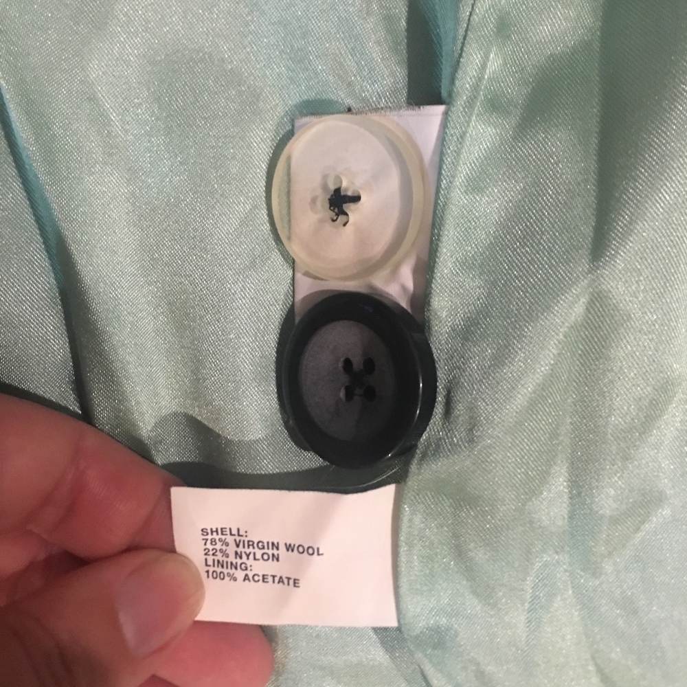 Mid Length Black Double Breasted Peacoat - Picture 5 of 6